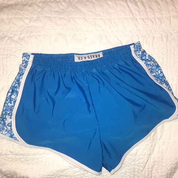 Pants - Krass & Co Alpha Delta Pi Blue Shorts